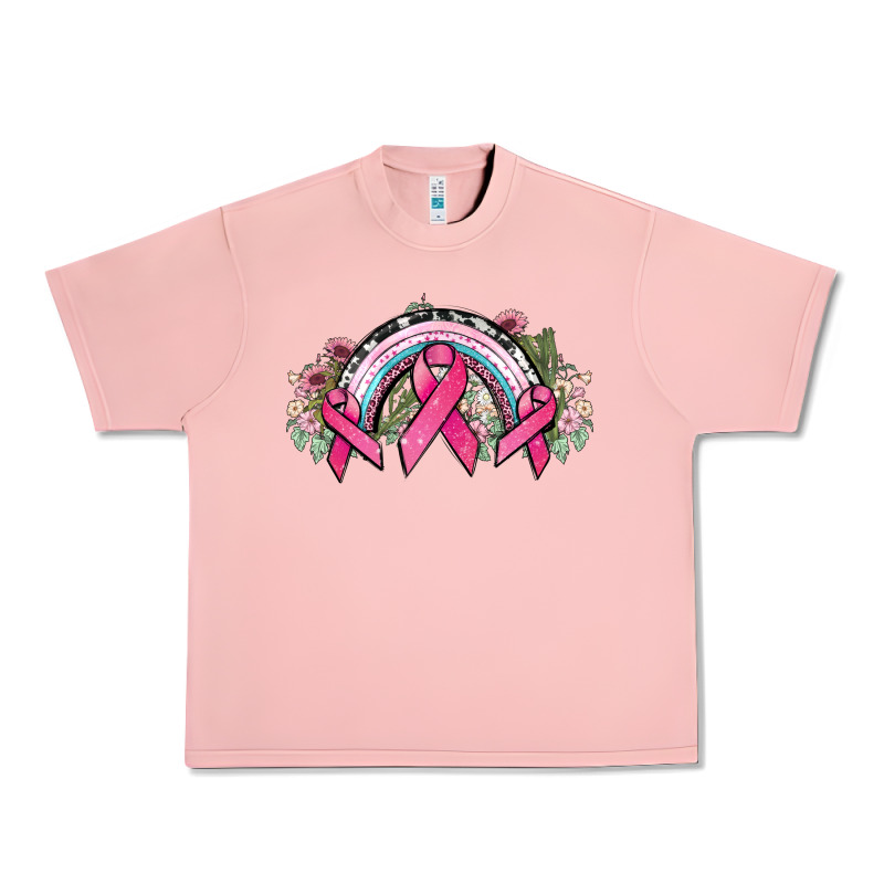Cancer Ribbon Rainbow Cancer Awareness Urban Heavy Tee by HowdyJamesFarm | Teevron