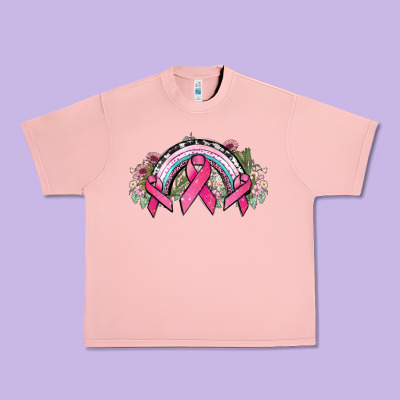 Cancer Ribbon Rainbow Cancer Awareness Urban Heavy Tee Designed By Howdyjamesfarm