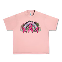 Salmon Cancer ribbon rainbow Cancer Awareness Urban Heavy Tee - HowdyJamesFarm