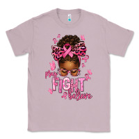Lilac pray fight believe breast cancer afro messy Classic Tee - texasbilliewilder