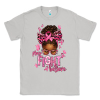 Moon Dust pray fight believe breast cancer afro messy Classic Tee - texasbilliewilder