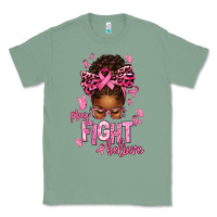 Sage pray fight believe breast cancer afro messy Classic Tee - texasbilliewilder