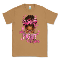Toasted Coconut pray fight believe breast cancer afro messy Classic Tee - texasbilliewilder