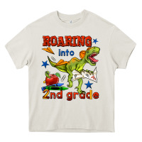 Cream roaring into 2nd grade Heavy Core Tee - BundleAndBundleShop