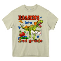 Mossy roaring into 2nd grade Heavy Core Tee - BundleAndBundleShop
