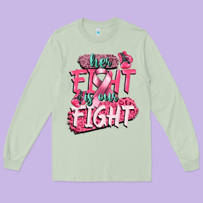 Her Fight Is Our Fight Long Sleeve Tee Designed By Cowgirlartshop