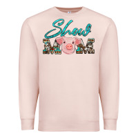 Pale Pink show mom pig Premium Sweatshirt - Artiststas