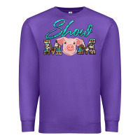 Purple show mom pig Premium Sweatshirt - Artiststas
