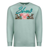 Seafoam show mom pig Premium Sweatshirt - Artiststas