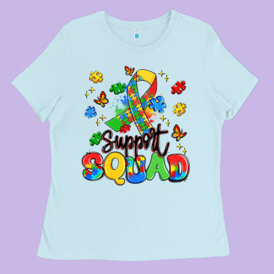 Support Squad Ladies Tee Designed By Artiststas