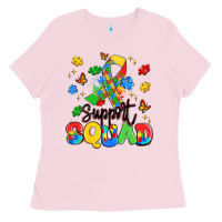 Bubblegum Pink support squad Ladies Tee - Artiststas