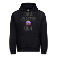 Black i m a jellyfish duh halloween costume Urban Hoodie - lanVoArt