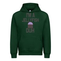 Forest Green i m a jellyfish duh halloween costume Urban Hoodie - lanVoArt