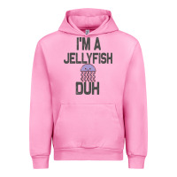 Fuchsia Pink i m a jellyfish duh halloween costume Urban Hoodie - lanVoArt