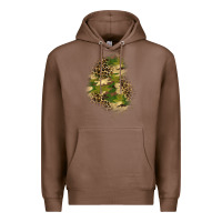 Chestnut camouflage and leopard patch  1 Premium Hoodie - BundleAndBundleShop