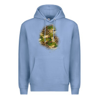 Colony Blue camouflage and leopard patch  1 Premium Hoodie - BundleAndBundleShop