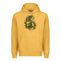 Mustard camouflage and leopard patch  1 Premium Hoodie - BundleAndBundleShop