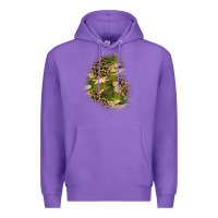 Purple camouflage and leopard patch  1 Premium Hoodie - BundleAndBundleShop