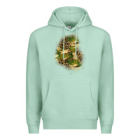 Seafoam camouflage and leopard patch  1 Premium Hoodie - BundleAndBundleShop