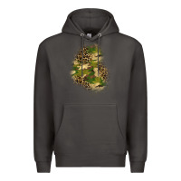 Smoke camouflage and leopard patch  1 Premium Hoodie - BundleAndBundleShop