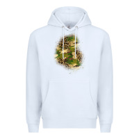 White camouflage and leopard patch  1 Premium Hoodie - BundleAndBundleShop