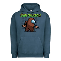 Pigment Midnight Navy susquatch gift nature Urban Hoodie - lanVoArt