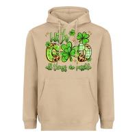 Mushroom with god all things are possible Heavyweight Hoodie - Artiststas