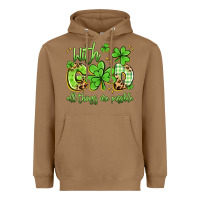 Toasted Coconut with god all things are possible Heavyweight Hoodie - Artiststas