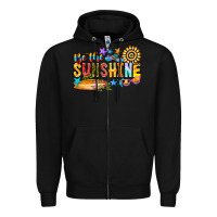 Black be the sunshine Zipper Hoodie - CowhideDigitalArt