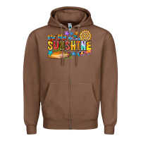 Chestnut be the sunshine Zipper Hoodie - CowhideDigitalArt