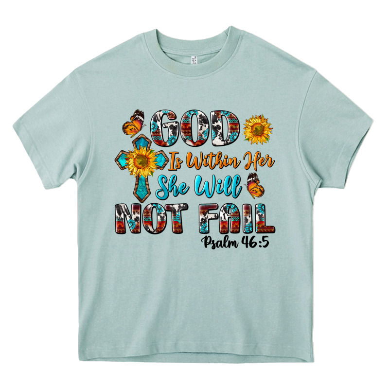 God Is Within Her She Will Not Fail Heavy Core Tee by BundleAndBundleShop | Teevron