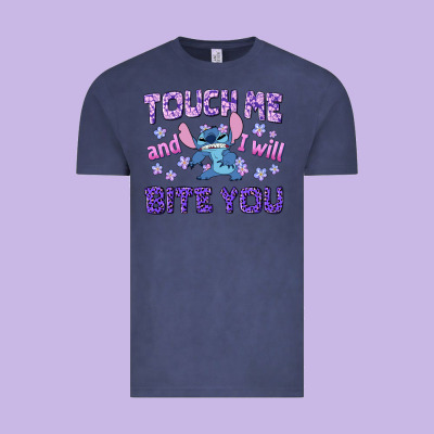 Touch Me And I Will Bite You Vintage Tee Designed By Texasbilliewilder