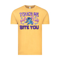 Vintage Mustard touch me and i will bite you Vintage Tee - texasbilliewilder