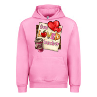 Fuchsia Pink one loved teacher Urban Hoodie - BarkalooDesign