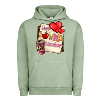 Pigment Oil Green one loved teacher Urban Hoodie - BarkalooDesign
