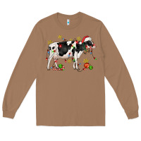 Toasted Coconut christmas holstein cow Long Sleeve Tee - CowGirlArtShop