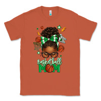 Copper Basketball Mom Afro Messy Bun Classic Tee - texasbilliewilder