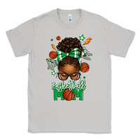 Moon Dust Basketball Mom Afro Messy Bun Classic Tee - texasbilliewilder