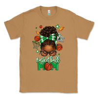 Toasted Coconut Basketball Mom Afro Messy Bun Classic Tee - texasbilliewilder