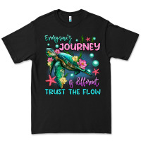 Black everyone's journey is different trust the flow Premium Tee - Artiststas