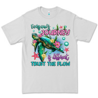 Dove Grey everyone's journey is different trust the flow Premium Tee - Artiststas