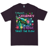 Plum everyone's journey is different trust the flow Premium Tee - Artiststas