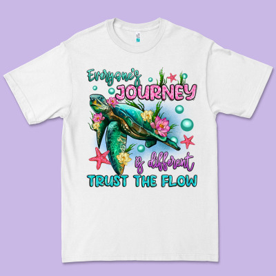 Everyone's Journey Is Different Trust The Flow Premium Tee Designed By Artiststas