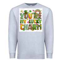 Heather Grey you're my lucky charm artiststas filigran Premium Sweatshirt - Artiststas
