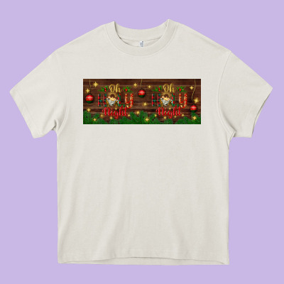 Oh Holy Night Heavy Core Tee Designed By Bundleandbundleshop