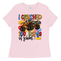 I Crushed 100 Days Of School Ladies Tee | Teevron