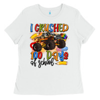 White i crushed 100 days of school Ladies Tee - Artiststas
