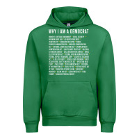 Emerald Why I am a Democrat cool political outfit for democrats Long Sleeve Urban Hoodie - lanVoArt