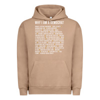 Pigment Burro Why I am a Democrat cool political outfit for democrats Long Sleeve Urban Hoodie - lanVoArt