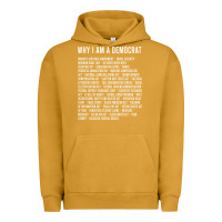 Pigment Peanut Butter Why I am a Democrat cool political outfit for democrats Long Sleeve Urban Hoodie - lanVoArt